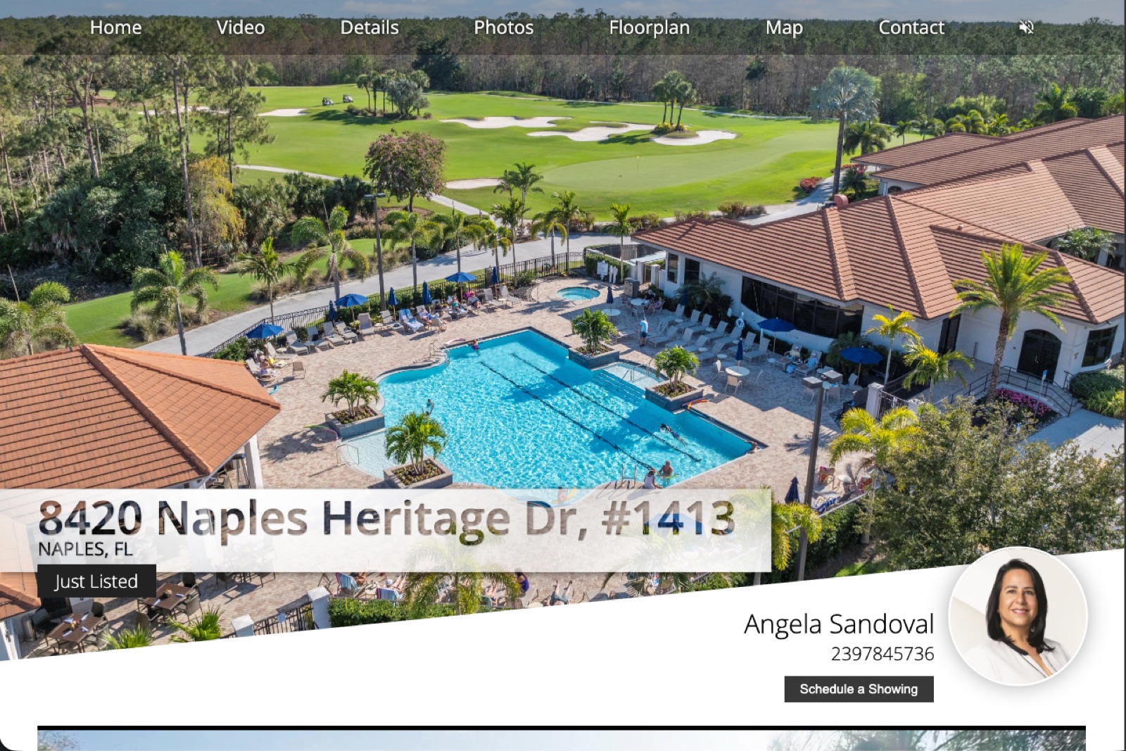 Property website example for listing marketing